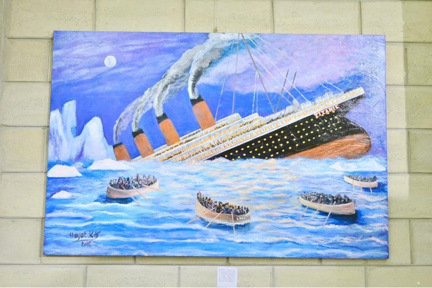 Inaugurating the Lebanese Aboard the Titanic Paintings into  the LERC LMM at NDU 11