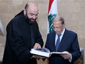 NDU Delegation Visits Lebanese President 1