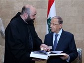 NDU Delegation Visits Lebanese President 3