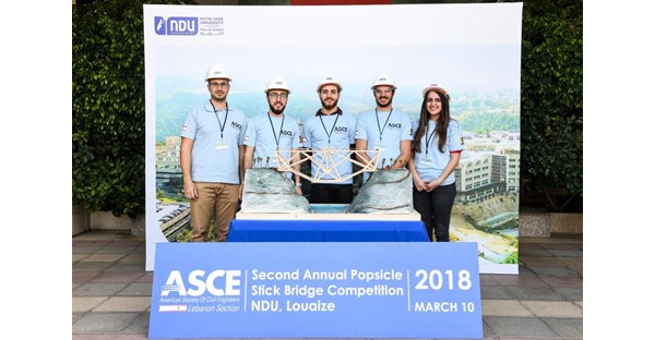 NDUers Win 2018 Inter-Universities Popsicle Stick Bridge Competition 3