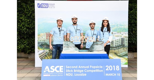 NDUers Win 2018 Inter-Universities Popsicle Stick Bridge Competition 7