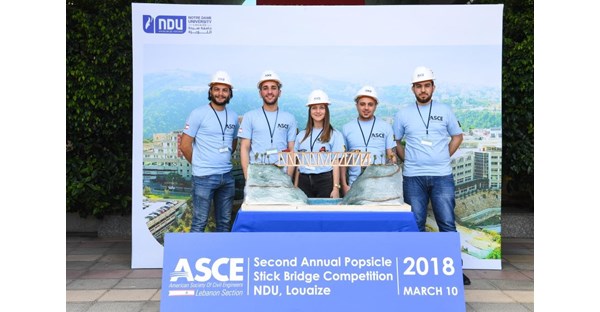 NDUers Win 2018 Inter-Universities Popsicle Stick Bridge Competition 16