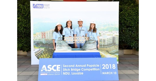 NDUers Win 2018 Inter-Universities Popsicle Stick Bridge Competition 13