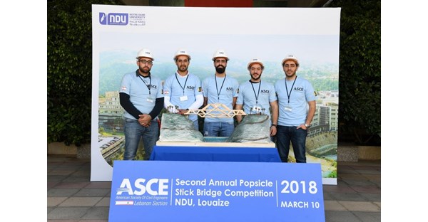 NDUers Win 2018 Inter-Universities Popsicle Stick Bridge Competition 21