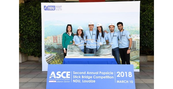NDUers Win 2018 Inter-Universities Popsicle Stick Bridge Competition 23