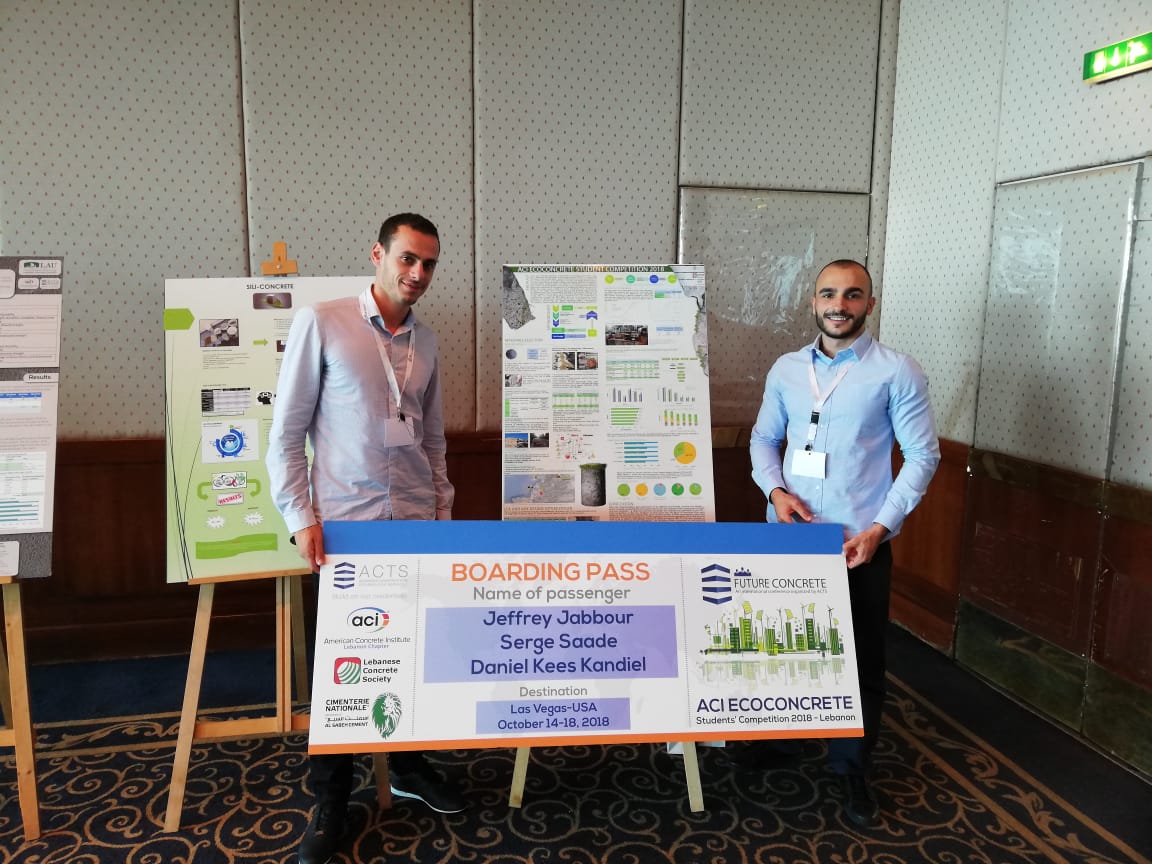 NDUERS WIN 2018 NATIONAL ACI ECO-CONCRETE STUDENT COMPETITION