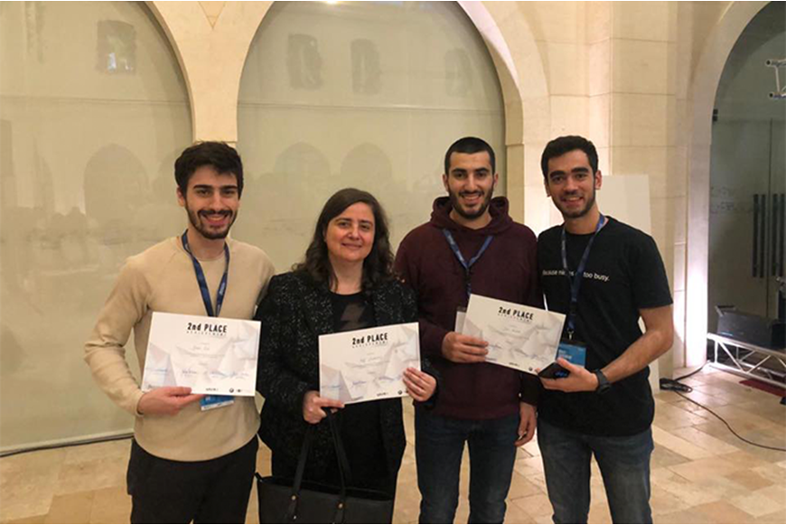 NDU COMPUTER SCIENCE STUDENTS WON SECOND PLACE IN HACKATHON BEIRUT 2018