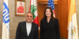 U.S. AMBASSADOR TO LEBANON VISITS NDU