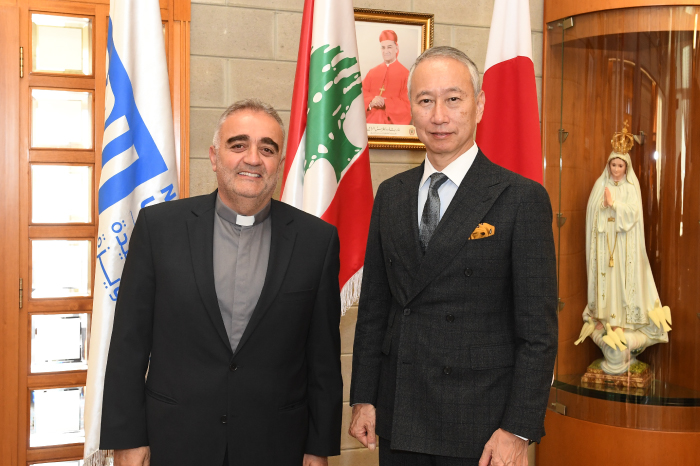 AMBASSADOR OF JAPAN TO LEBANON VISITS NDU