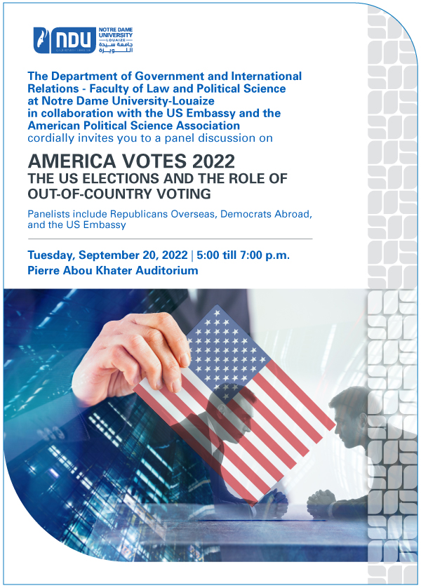 News & Events Events Events AMERICA VOTES 2022 NDU
