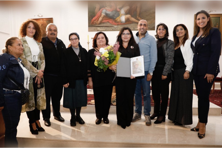 NDUERS RECEIVE ANNUAL JOCELYNE KHOUEIRY AWARD