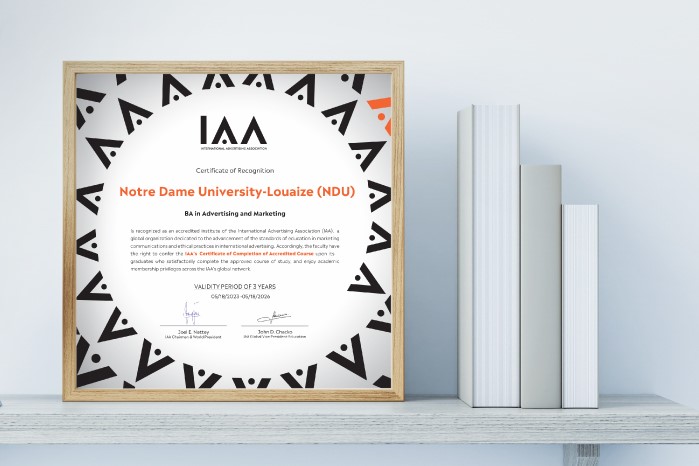 IAA REAFFIRMS ACCREDITATION FOR BACHELOR'S DEGREE IN ADVERTISING & MARKETING