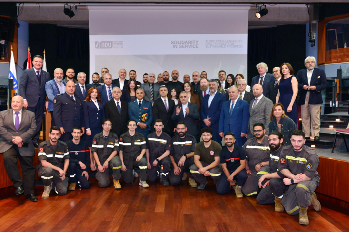 NDU HONORS LEBANON’S CIVIL DEFENSE IN A SOLIDARITY CEREMONY