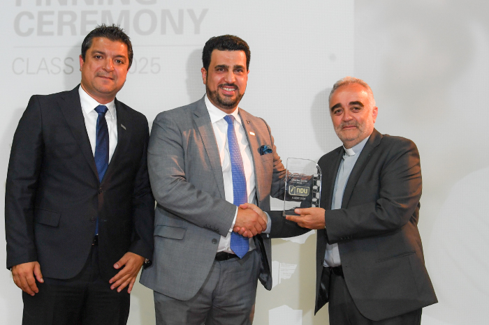 NDU SIGNS MOU WITH ALUMNUS AND PINNING CEREMONY GUEST OF HONOR CHARLES SARKIS