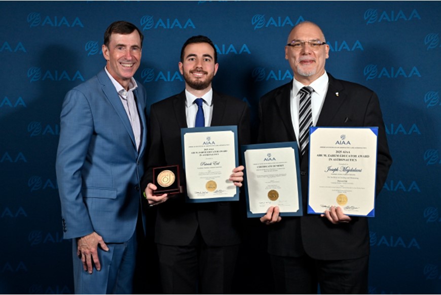 NDU ALUMNUS PATRICK EID RECEIVES 2025 ABE M. ZAREM AWARD FOR DISTINGUISHED ACHIEVEMENT IN ASTRONAUTICS