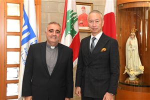 Ambassador of Japan to Lebanon Visits NDU 6