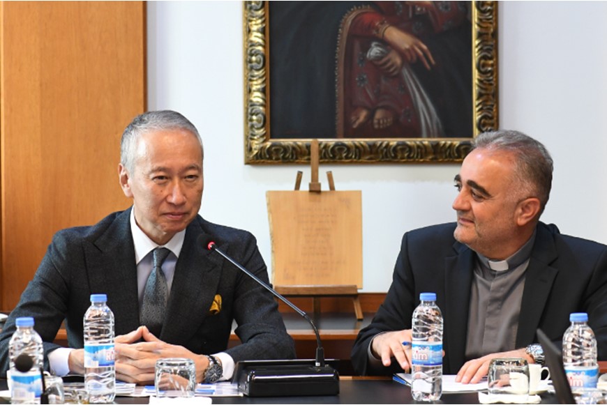 Ambassador of Japan to Lebanon Visits NDU 5