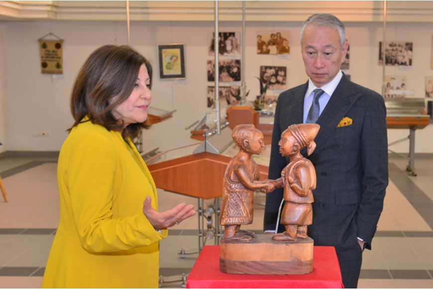 Ambassador of Japan to Lebanon Visits NDU 3