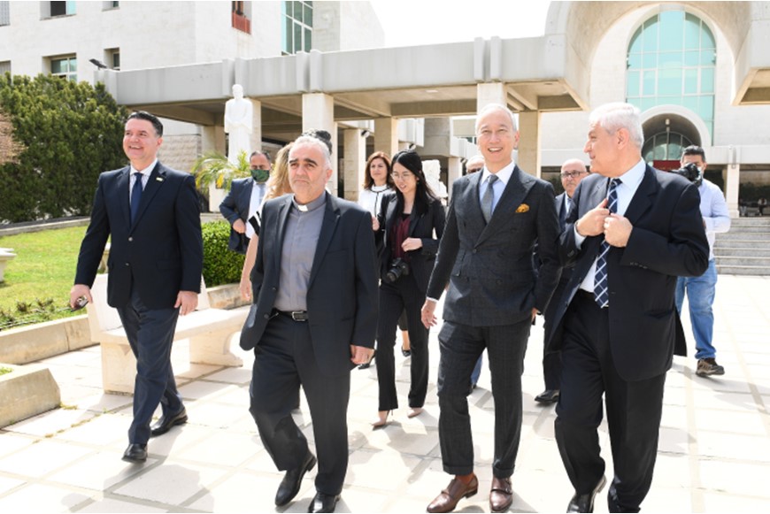 Ambassador of Japan to Lebanon Visits NDU 2