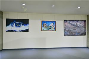 Inaugurating the Lebanese Aboard the Titanic Paintings into  the LERC LMM at NDU 2