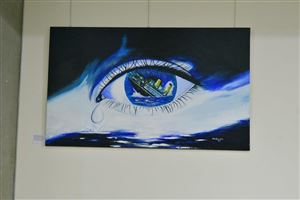 Inaugurating the Lebanese Aboard the Titanic Paintings into  the LERC LMM at NDU 3