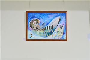 Inaugurating the Lebanese Aboard the Titanic Paintings into  the LERC LMM at NDU 4