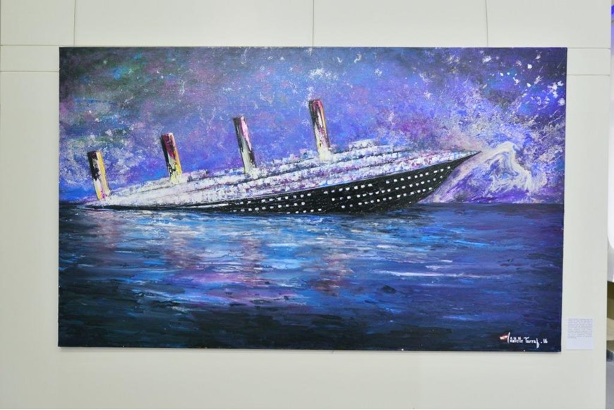 Inaugurating the Lebanese Aboard the Titanic Paintings into  the LERC LMM at NDU 6