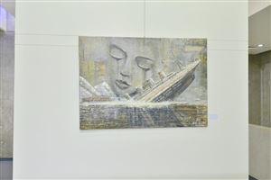 Inaugurating the Lebanese Aboard the Titanic Paintings into  the LERC LMM at NDU 10