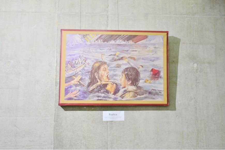 Inaugurating the Lebanese Aboard the Titanic Paintings into  the LERC LMM at NDU 13