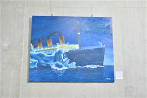 Inaugurating the Lebanese Aboard the Titanic Paintings into  the LERC LMM at NDU 14