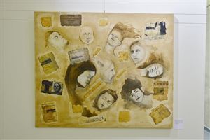 Inaugurating the Lebanese Aboard the Titanic Paintings into  the LERC LMM at NDU 16