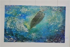 Inaugurating the Lebanese Aboard the Titanic Paintings into  the LERC LMM at NDU 19