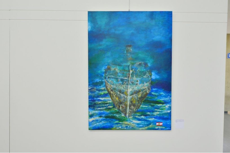 Inaugurating the Lebanese Aboard the Titanic Paintings into  the LERC LMM at NDU 22