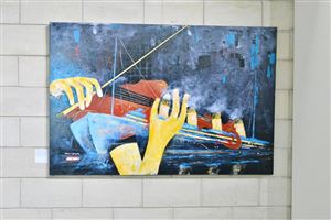 Inaugurating the Lebanese Aboard the Titanic Paintings into  the LERC LMM at NDU 27