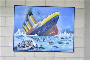 Inaugurating the Lebanese Aboard the Titanic Paintings into  the LERC LMM at NDU 29