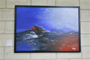 Inaugurating the Lebanese Aboard the Titanic Paintings into  the LERC LMM at NDU 31