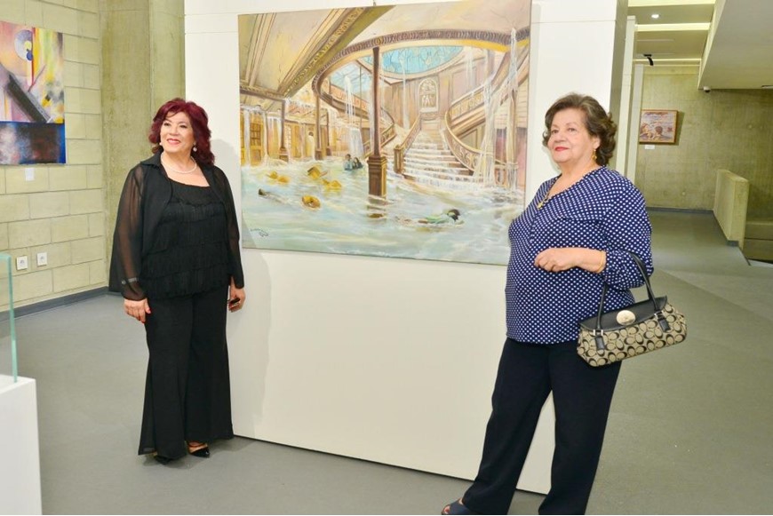 Inaugurating the Lebanese Aboard the Titanic Paintings into  the LERC LMM at NDU 33
