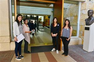 Inaugurating the Lebanese Aboard the Titanic Paintings into  the LERC LMM at NDU 34