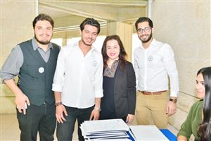 Inaugurating the Lebanese Aboard the Titanic Paintings into  the LERC LMM at NDU 38