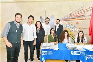 Inaugurating the Lebanese Aboard the Titanic Paintings into  the LERC LMM at NDU 39