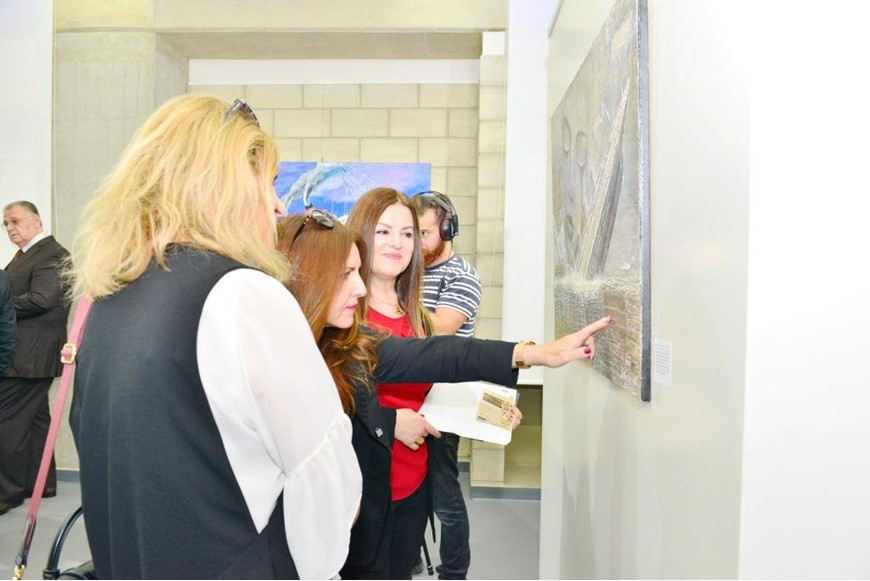 Inaugurating the Lebanese Aboard the Titanic Paintings into  the LERC LMM at NDU 40