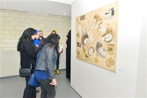 Inaugurating the Lebanese Aboard the Titanic Paintings into  the LERC LMM at NDU 41