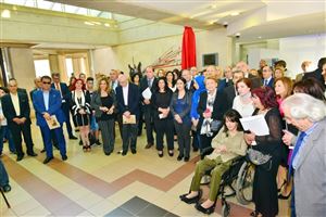 Inaugurating the Lebanese Aboard the Titanic Paintings into  the LERC LMM at NDU 46