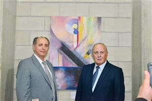 Inaugurating the Lebanese Aboard the Titanic Paintings into  the LERC LMM at NDU 49