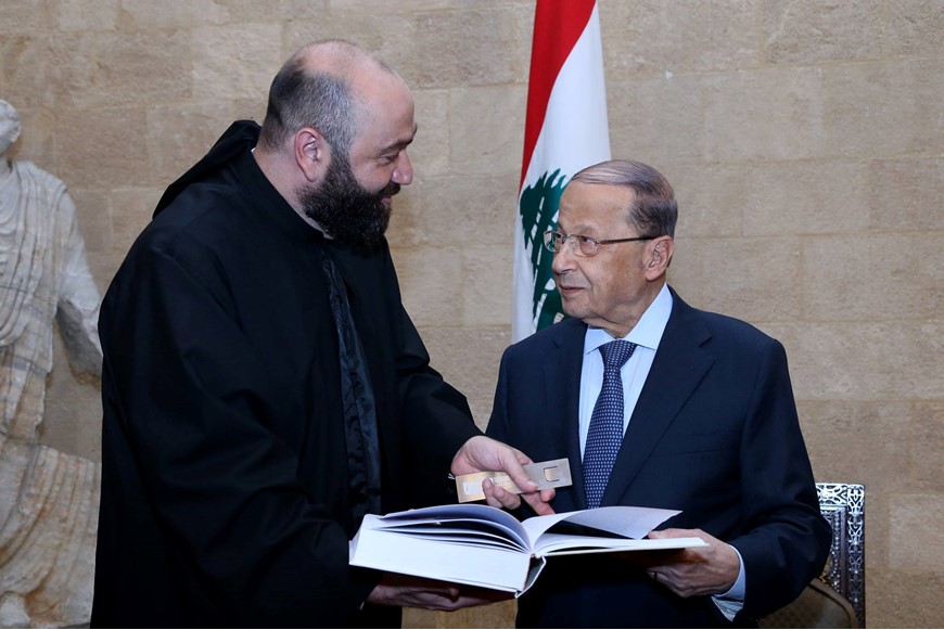 NDU Delegation Visits Lebanese President 3