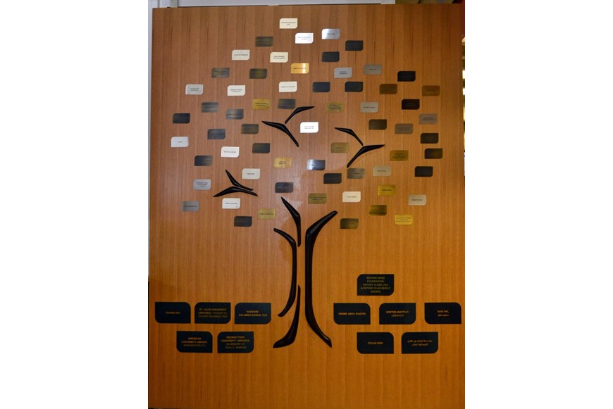 NDU Libraries Unveil Donor Tree to Celebrate a Donation of Books 3