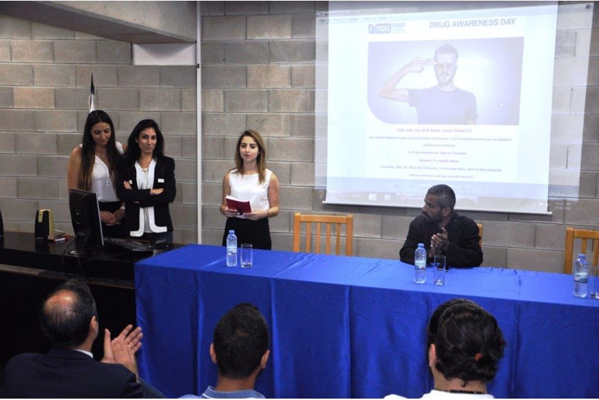 NDU NLC | Fr. Allawi Urges Students to Say No To Drugs 2