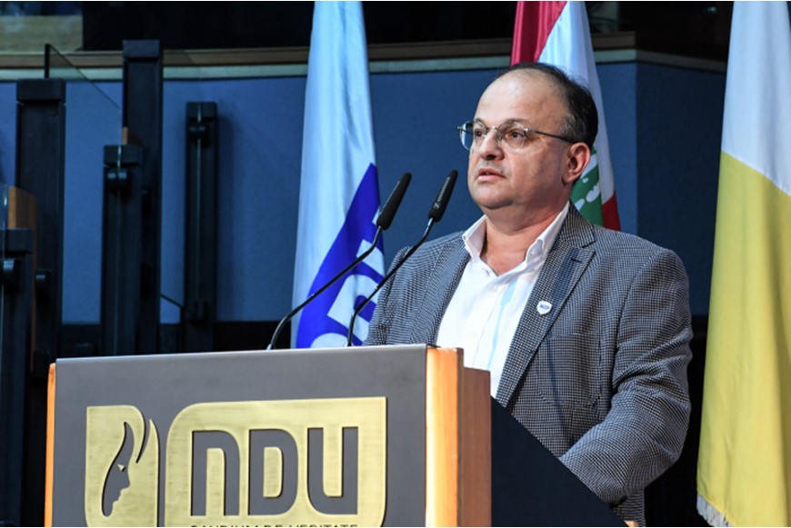 NDU Signs MoU with Alumnus and Pinning Ceremony Guest of Honor Charles Sarkis 14