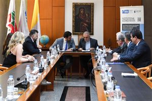 NDU Signs MoU with Alumnus and Pinning Ceremony Guest of Honor Charles Sarkis 2