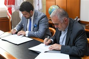 NDU Signs MoU with Alumnus and Pinning Ceremony Guest of Honor Charles Sarkis 3